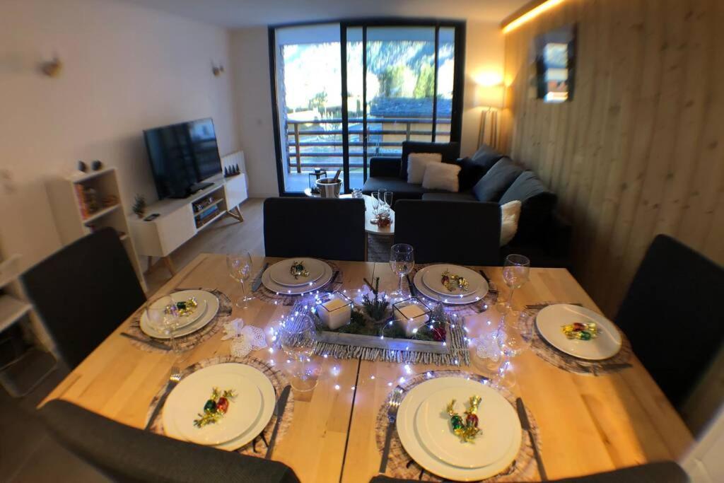 Chic Appart 6 Pers Dans Residence Luxueuse "La Cordee" Wellness Gym Piscine Ouvert Et Teletravail Chamonix Exteriér fotografie