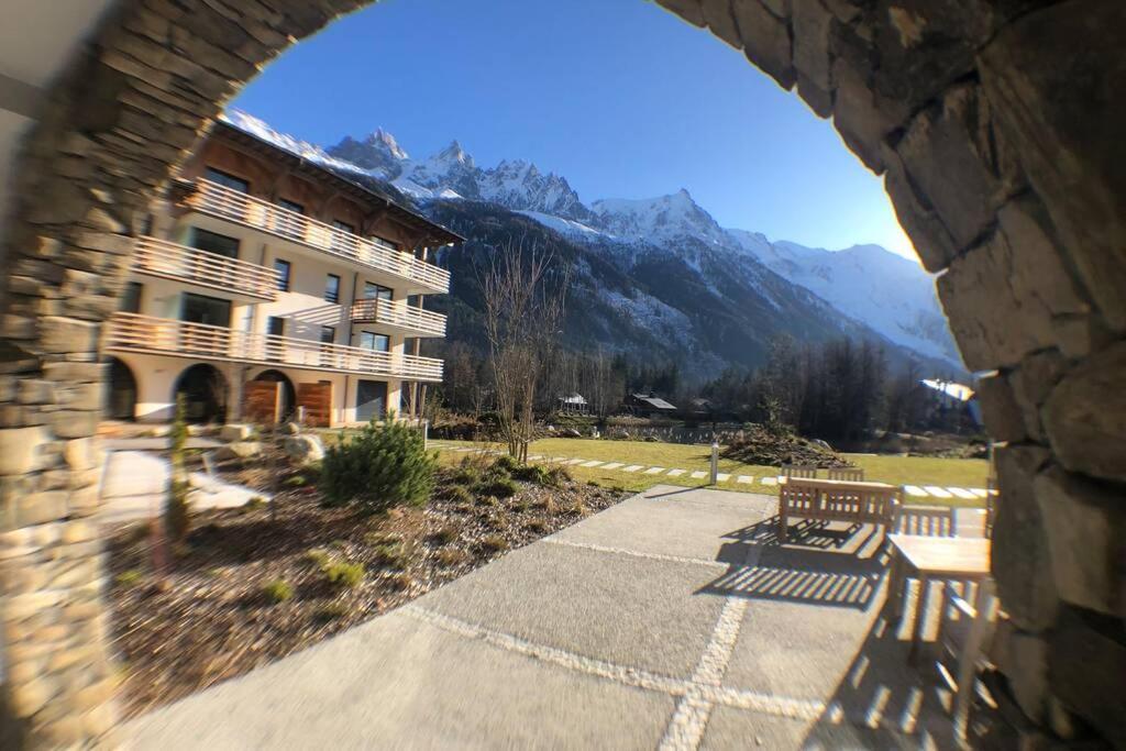 Chic Appart 6 Pers Dans Residence Luxueuse "La Cordee" Wellness Gym Piscine Ouvert Et Teletravail Chamonix Exteriér fotografie