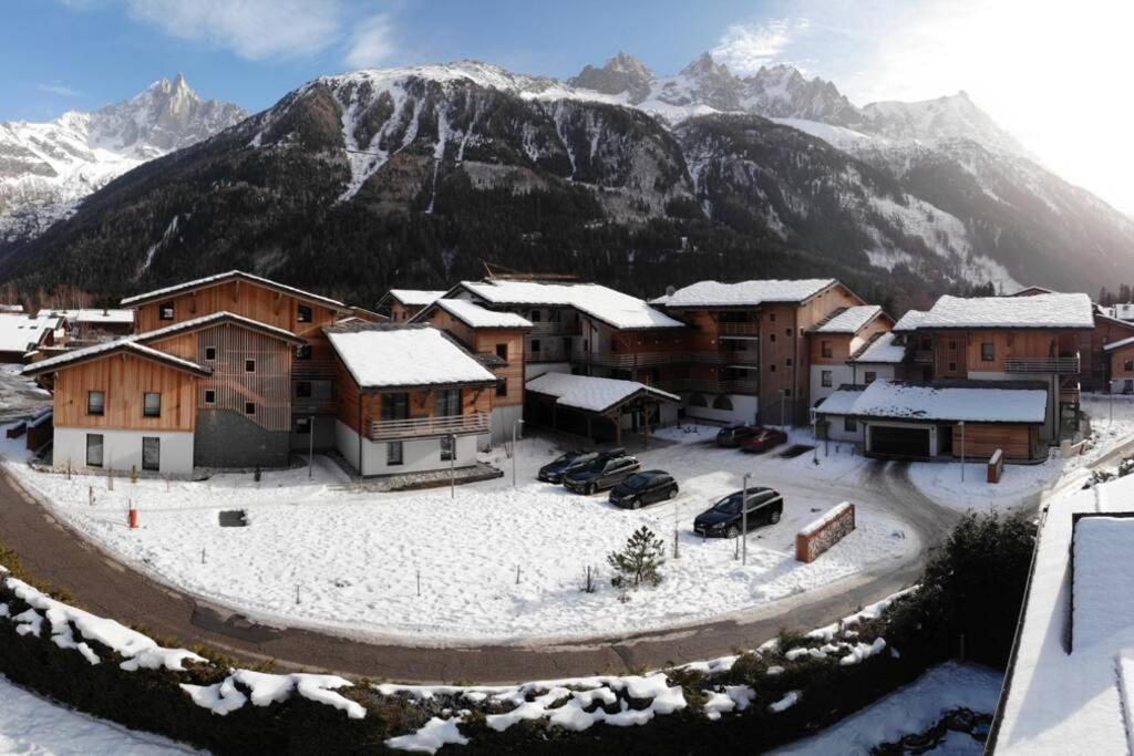 Chic Appart 6 Pers Dans Residence Luxueuse "La Cordee" Wellness Gym Piscine Ouvert Et Teletravail Chamonix Exteriér fotografie