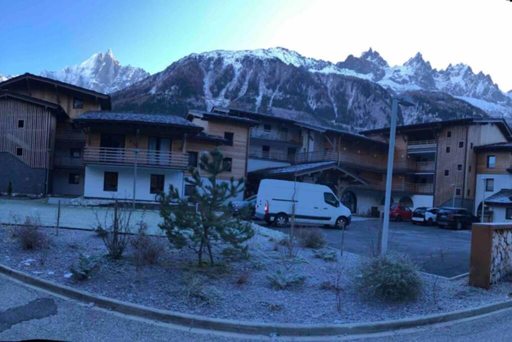 Chic Appart 6 Pers Dans Residence Luxueuse "La Cordee" Wellness Gym Piscine Ouvert Et Teletravail Chamonix Exteriér fotografie
