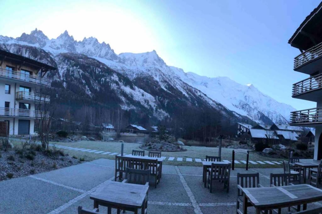 Chic Appart 6 Pers Dans Residence Luxueuse "La Cordee" Wellness Gym Piscine Ouvert Et Teletravail Chamonix Exteriér fotografie