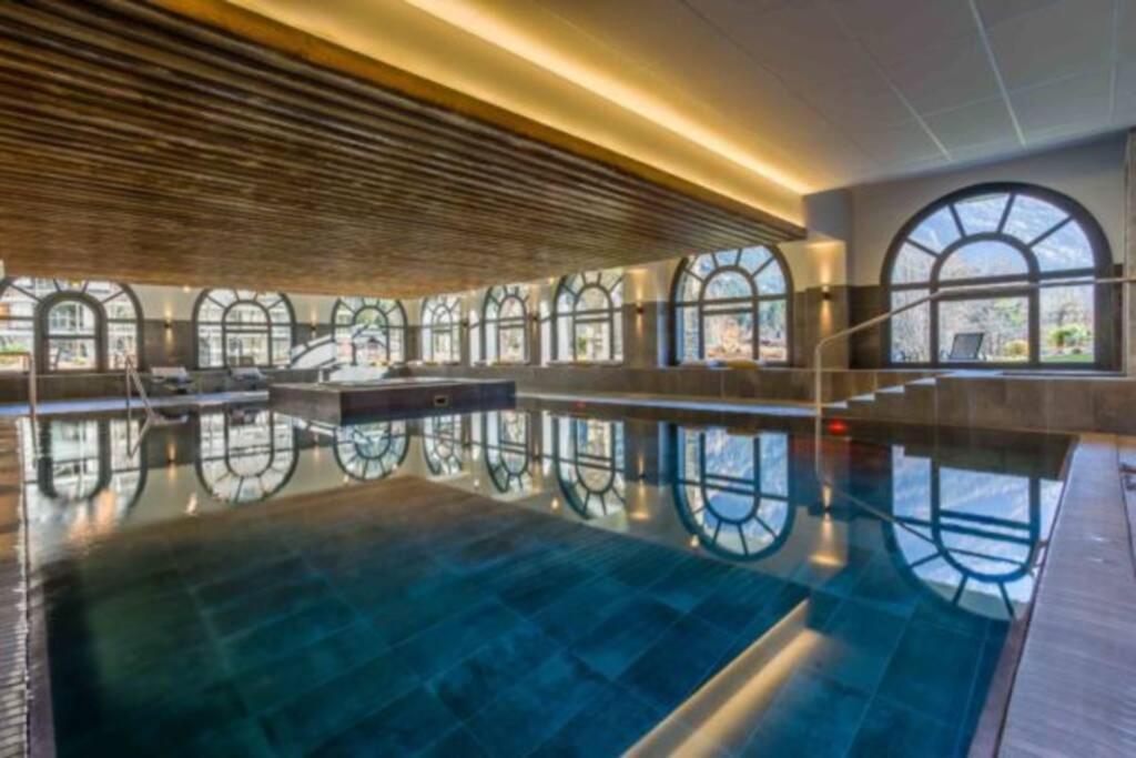 Chic Appart 6 Pers Dans Residence Luxueuse "La Cordee" Wellness Gym Piscine Ouvert Et Teletravail Chamonix Exteriér fotografie